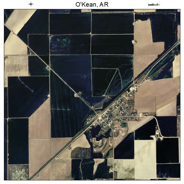 OKean, AR air photo map
