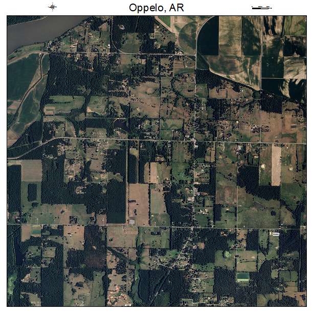 Oppelo, AR air photo map