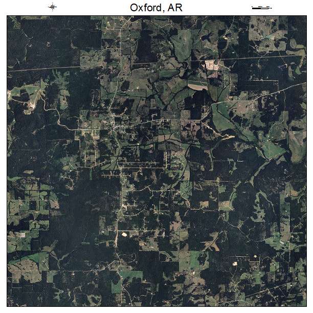 Oxford, AR air photo map