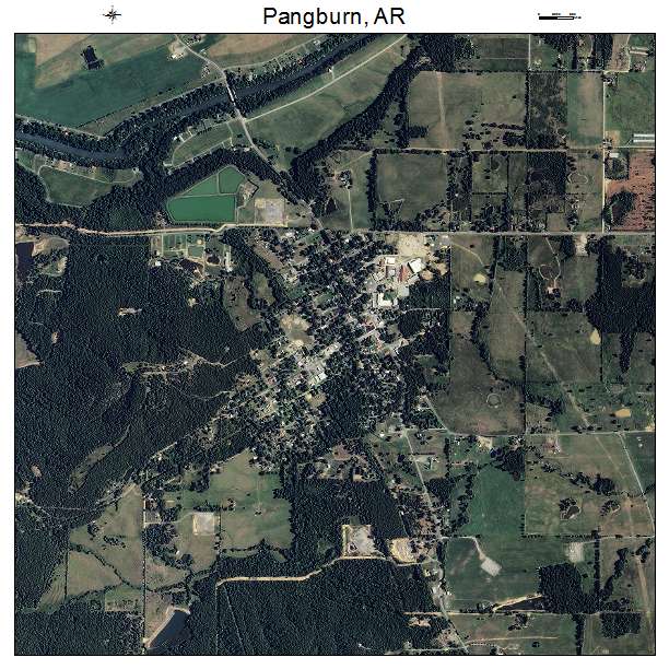 Pangburn, AR air photo map