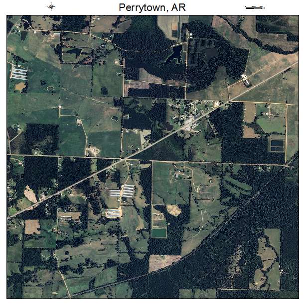 Perrytown, AR air photo map