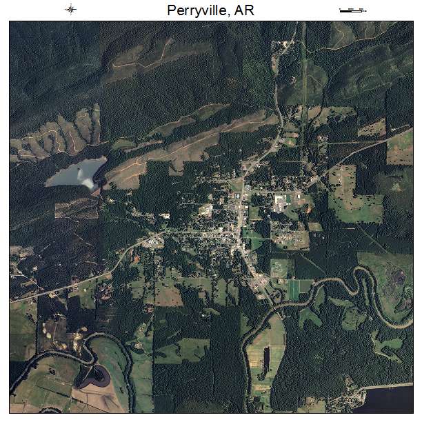Perryville, AR air photo map