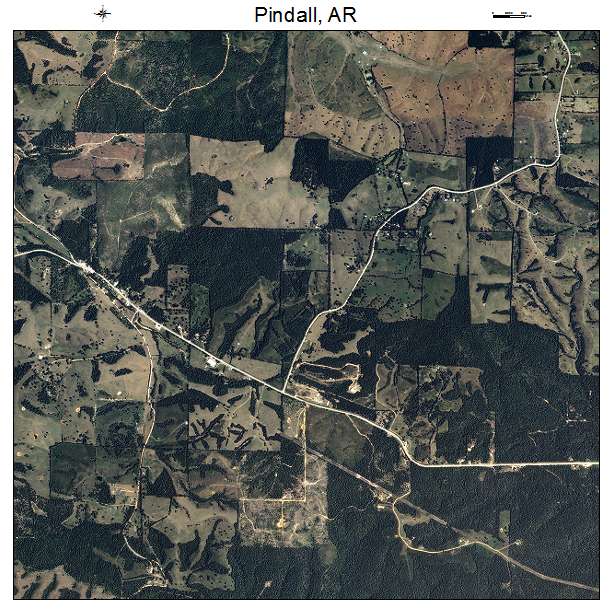Pindall, AR air photo map