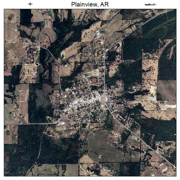 Plainview, AR air photo map