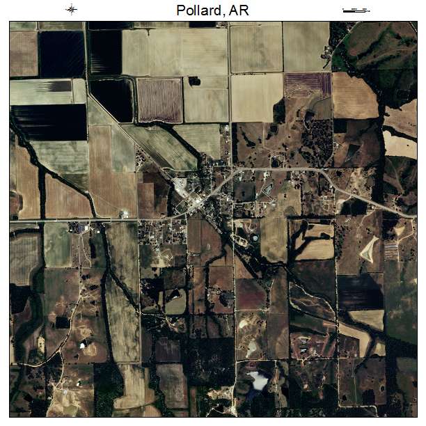 Pollard, AR air photo map