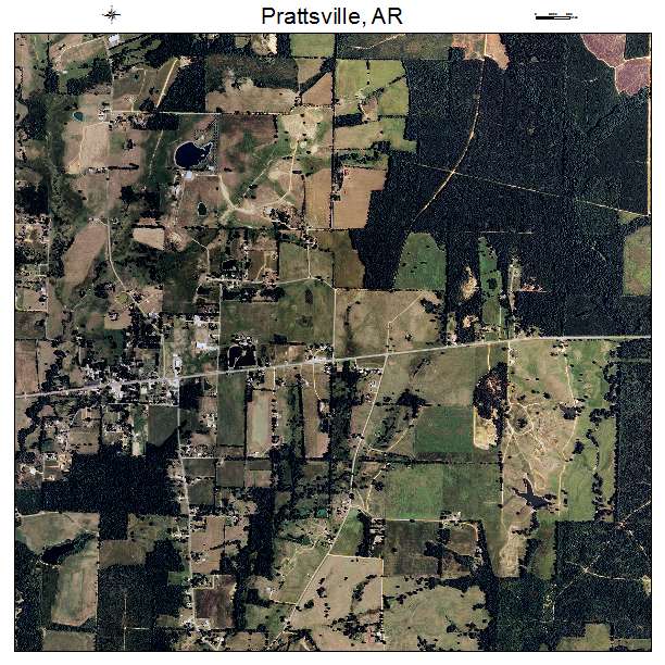 Prattsville, AR air photo map