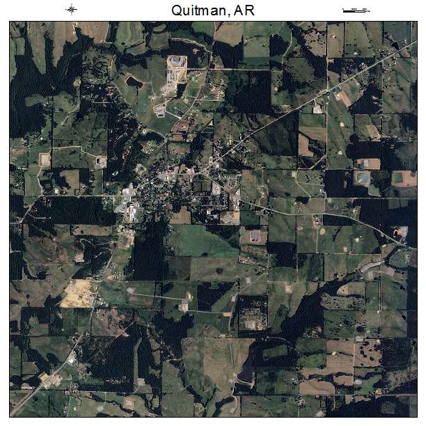 Quitman, AR air photo map