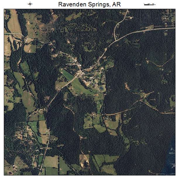 Ravenden Springs, AR air photo map