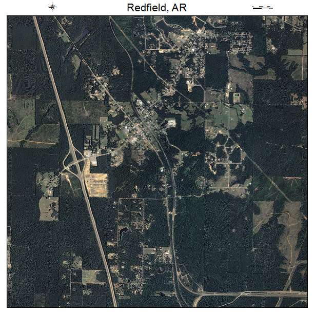 Redfield, AR air photo map