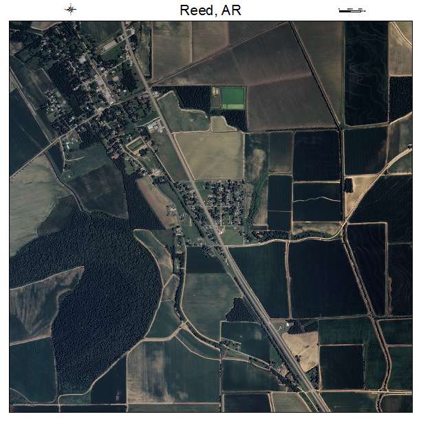 Reed, AR air photo map