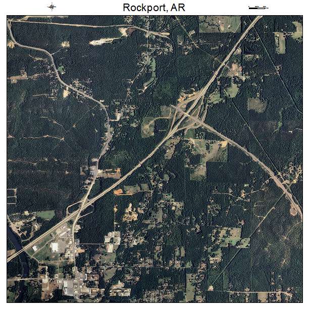 Rockport, AR air photo map