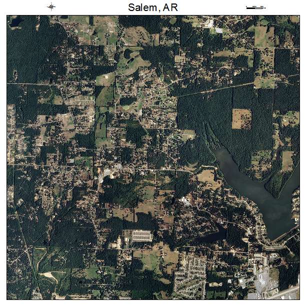 Salem, AR air photo map