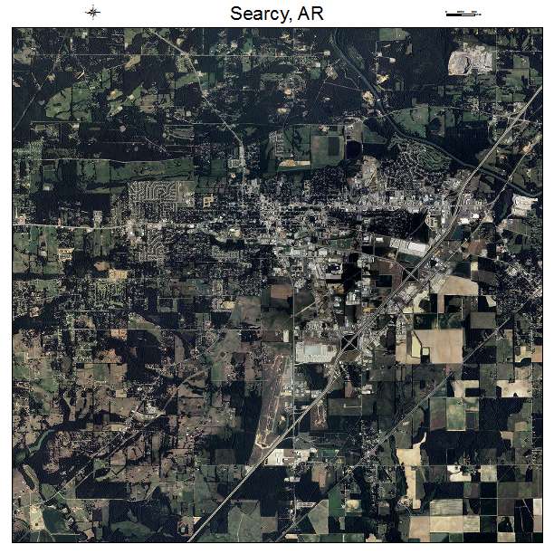 Searcy, AR air photo map