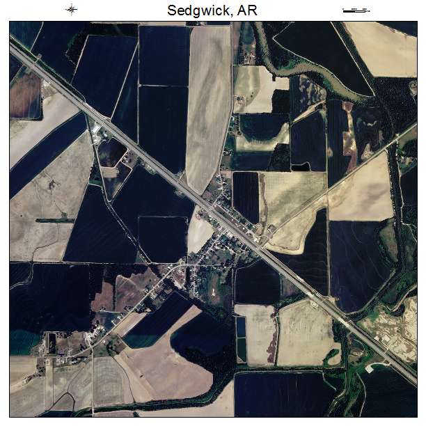 Sedgwick, AR air photo map