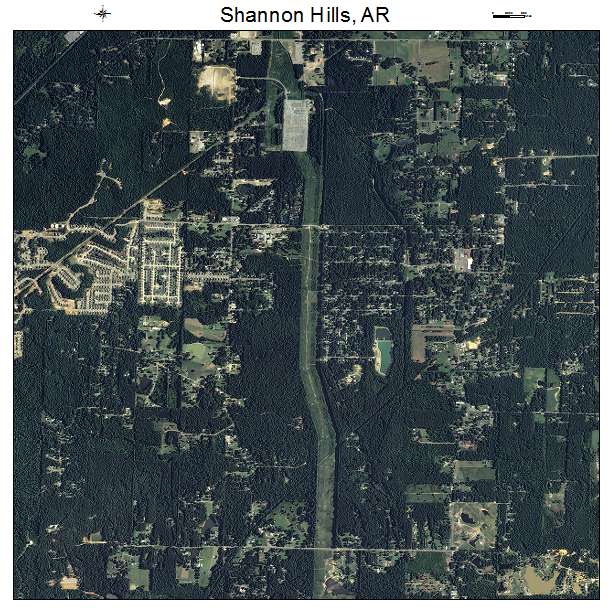 Shannon Hills, AR air photo map