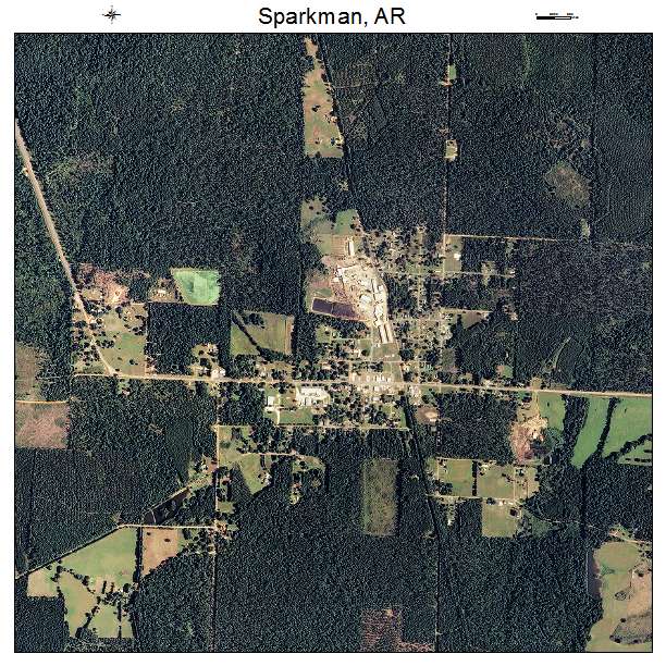 Sparkman, AR air photo map