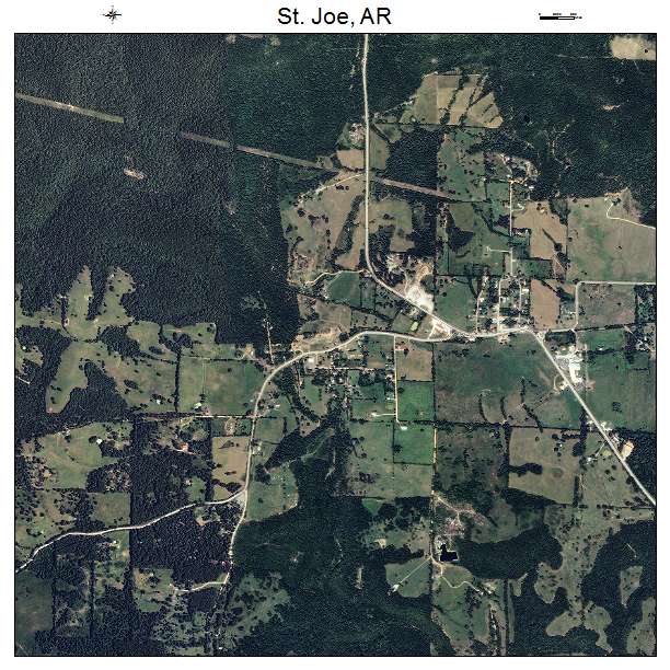 St Joe, AR air photo map