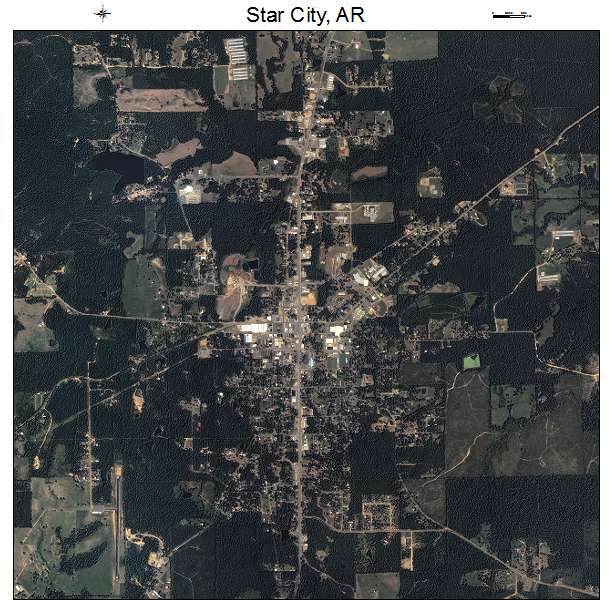 Star City, AR air photo map