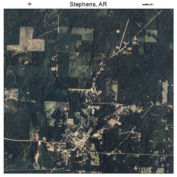 Stephens, AR air photo map