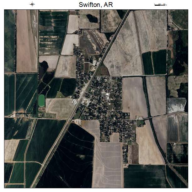 Swifton, AR air photo map