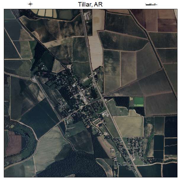 Tillar, AR air photo map