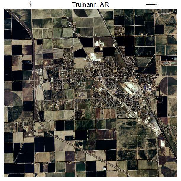 Trumann, AR air photo map