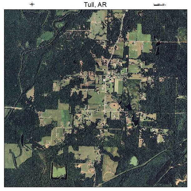 Tull, AR air photo map