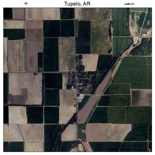 Tupelo, AR air photo map