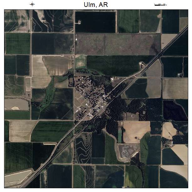 Ulm, AR air photo map