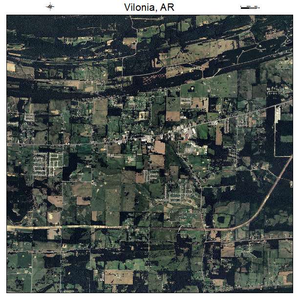 Vilonia, AR air photo map