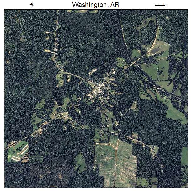 Washington, AR air photo map