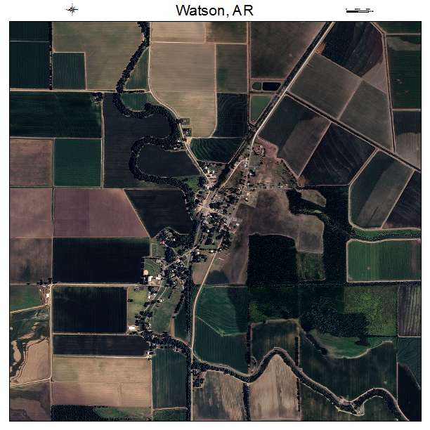 Watson, AR air photo map