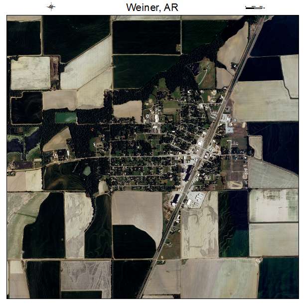 Weiner, AR air photo map