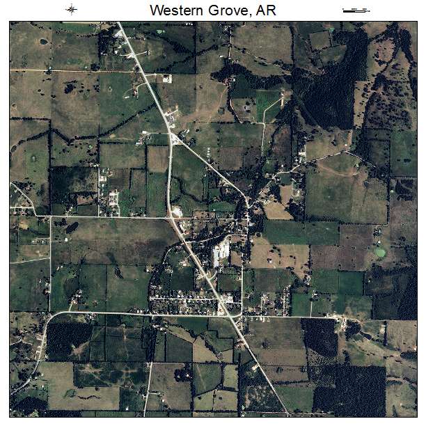 Western Grove, AR air photo map