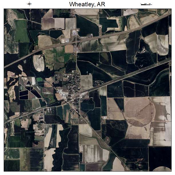 Wheatley, AR air photo map