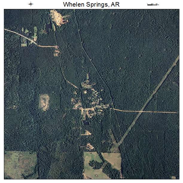 Whelen Springs, AR air photo map