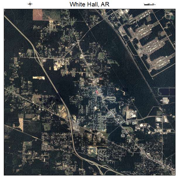 White Hall, AR air photo map