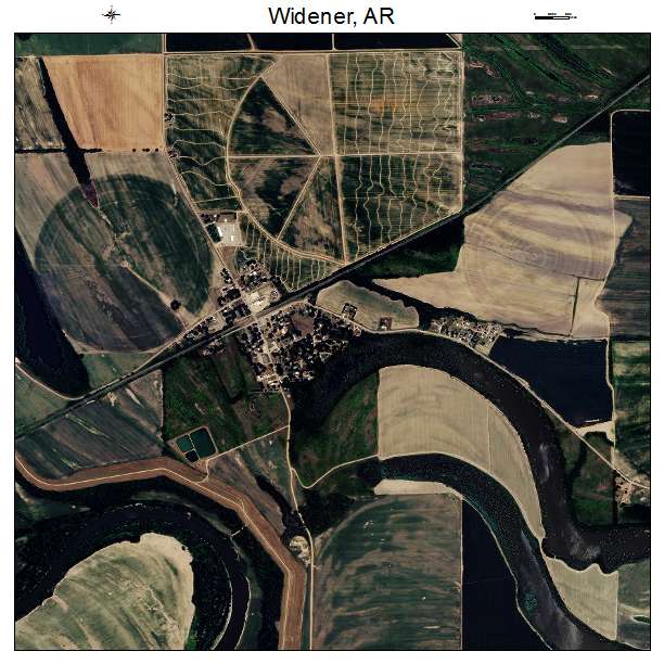 Widener, AR air photo map