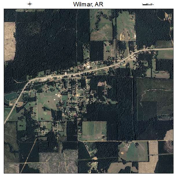 Wilmar, AR air photo map