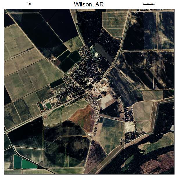 Wilson, AR air photo map