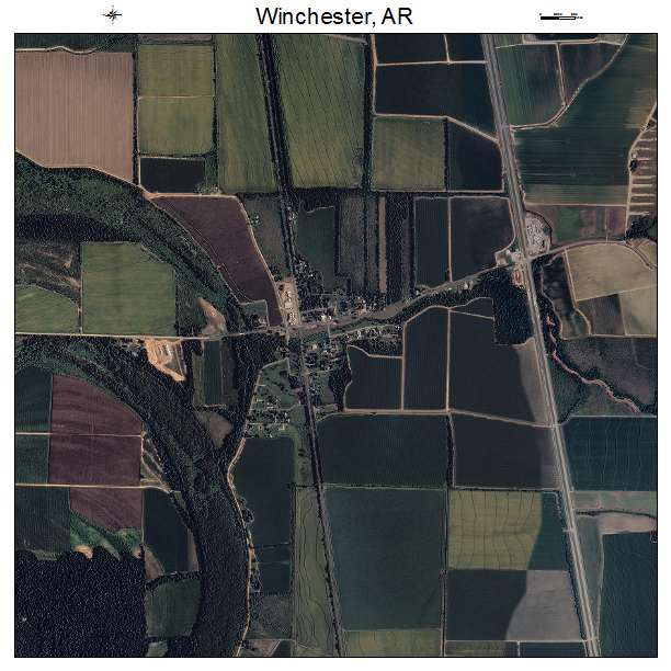 Winchester, AR air photo map