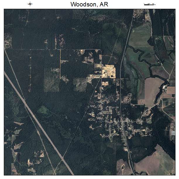 Woodson, AR air photo map