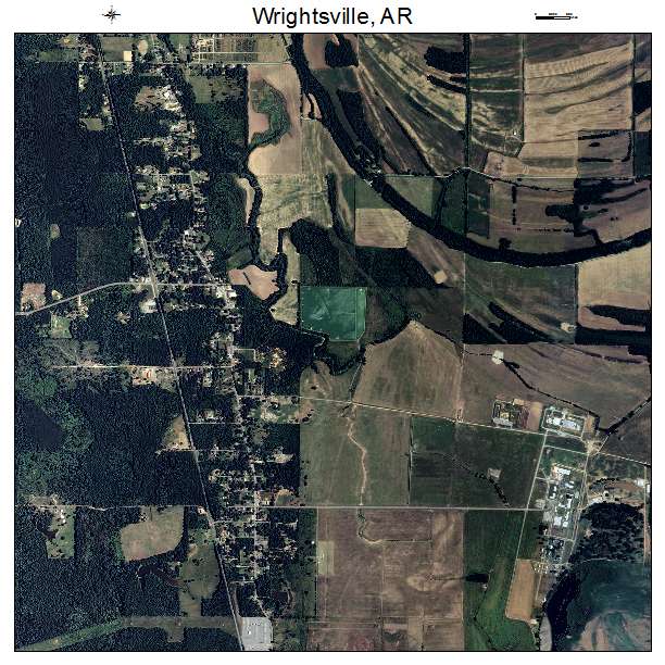 Wrightsville, AR air photo map