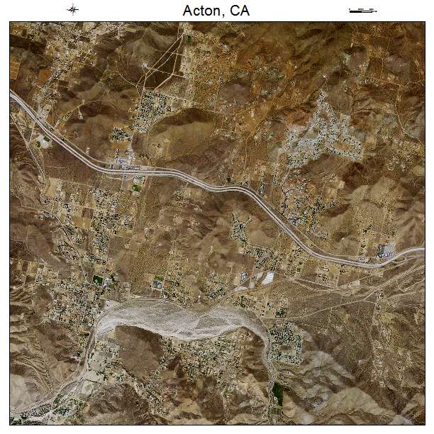 Acton, CA air photo map