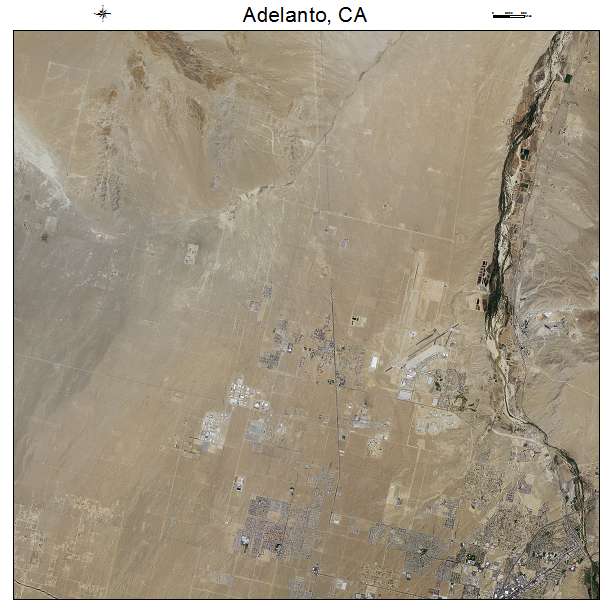 Adelanto, CA air photo map