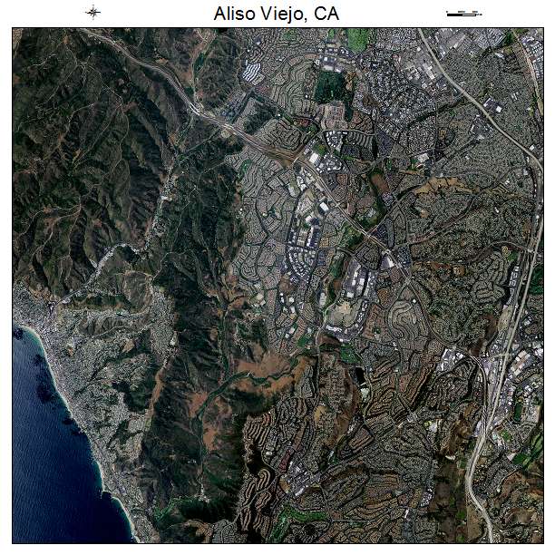 Aliso Viejo, CA air photo map