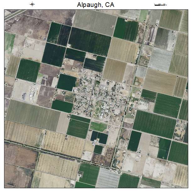 Alpaugh, CA air photo map