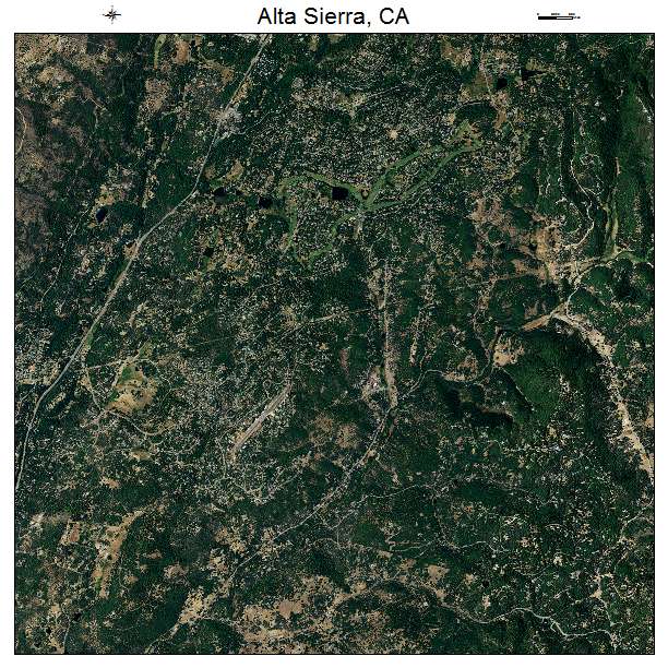 Alta Sierra, CA air photo map