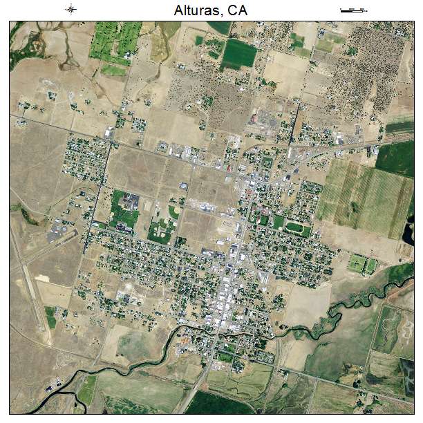Alturas, CA air photo map