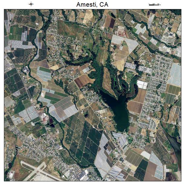 Amesti, CA air photo map
